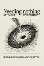 Needing Nothing Attracts Everything — Metal Wall Art
