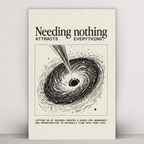 Needing Nothing Attracts Everything — Metal Wall Art
