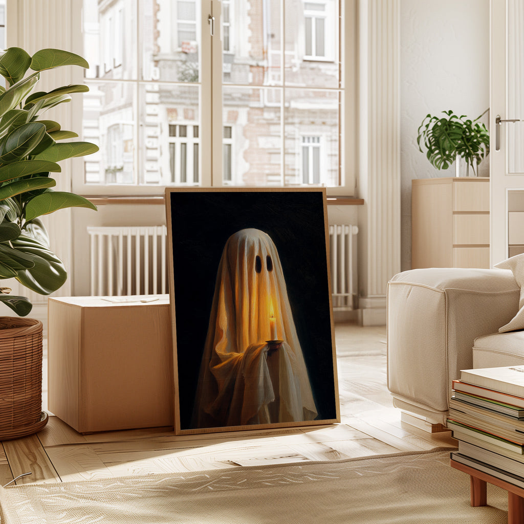 Midnight Glow Ghost Art Print