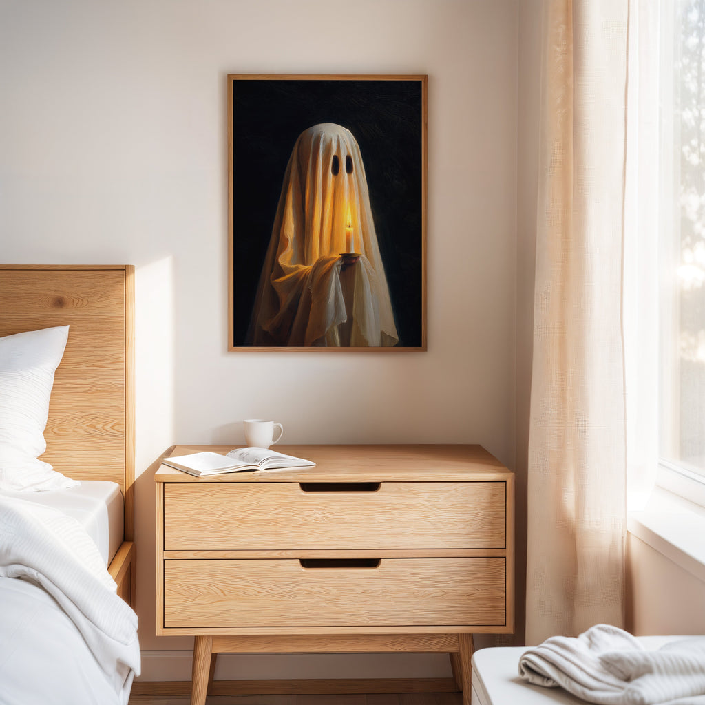 Midnight Glow Ghost Art Print