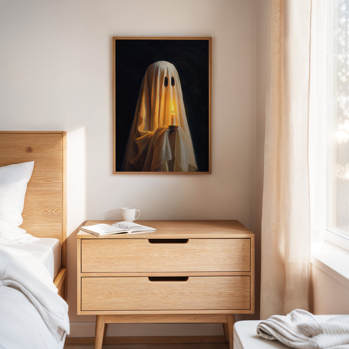 Midnight Glow Ghost Art Print