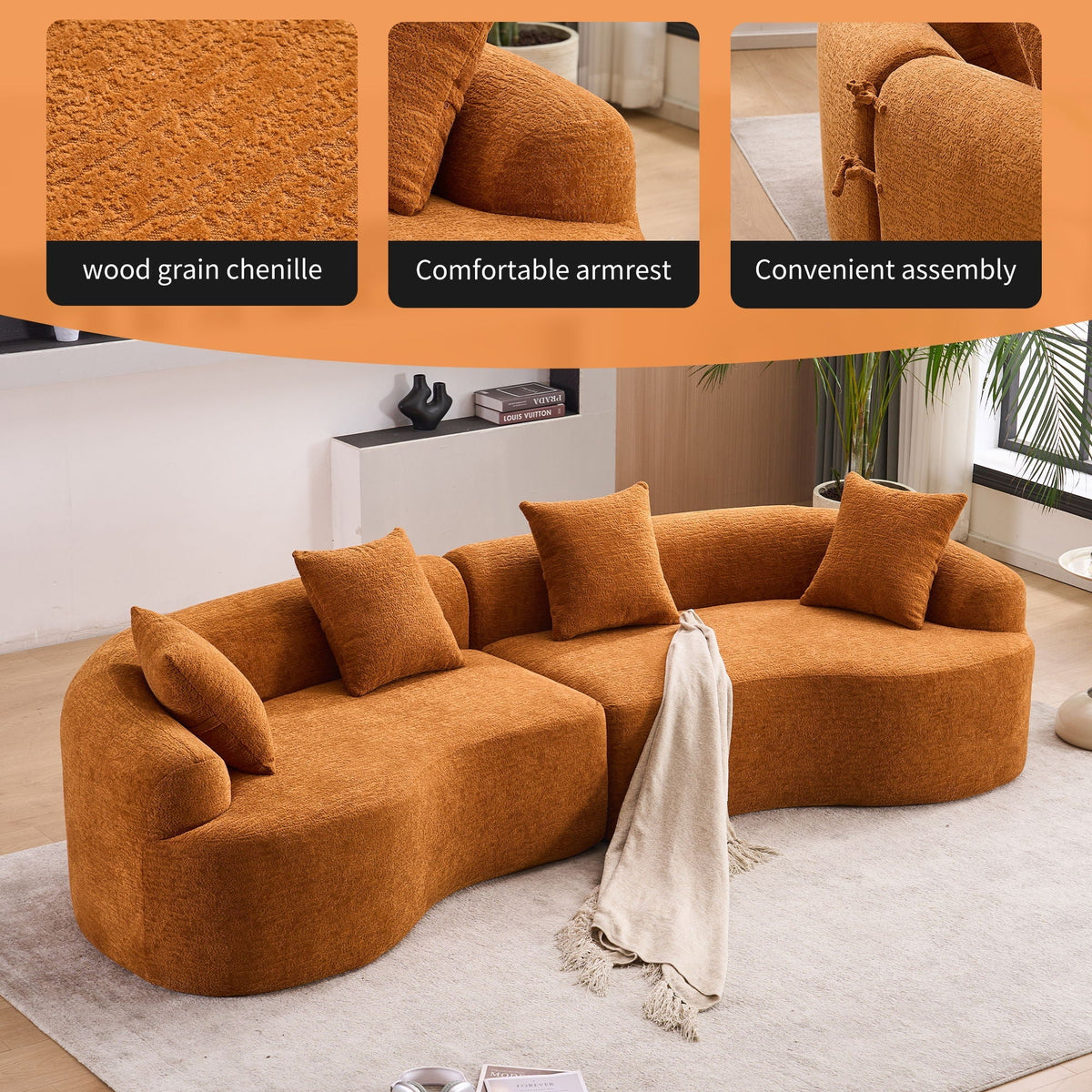 Cloud Curve 4-Seater Sofa