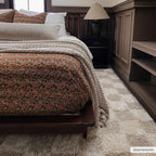 Oat Check Plush Area Rug