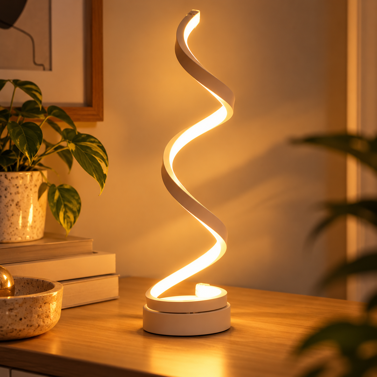 Spiral Glow Table Lamp
