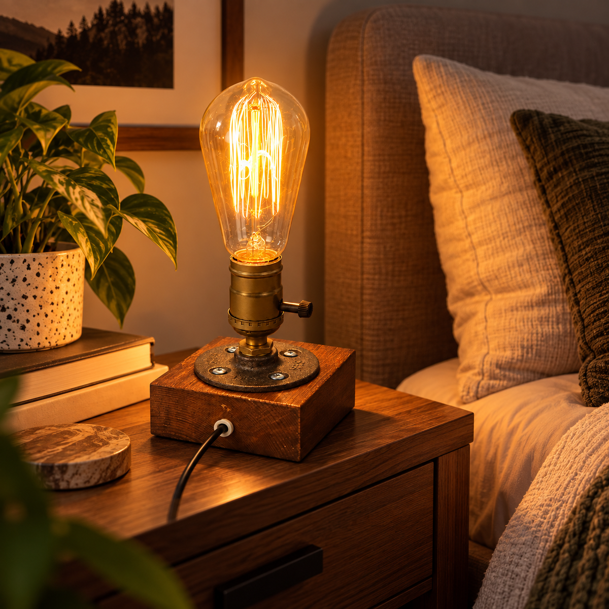 Vintage Edison Table Lamp