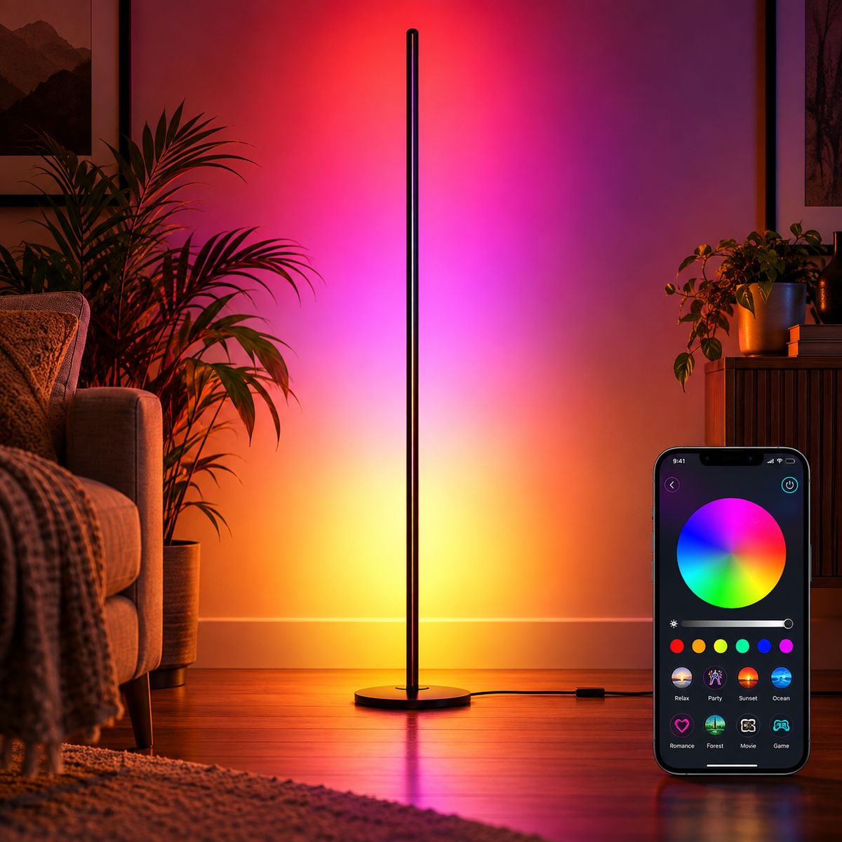 AuraGlow Smart Lamp