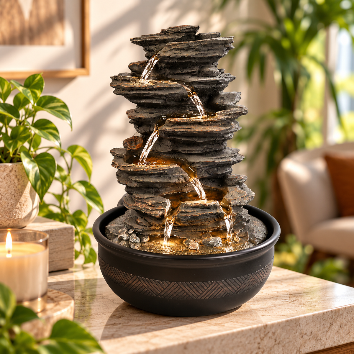 The Zen Falls Fountain