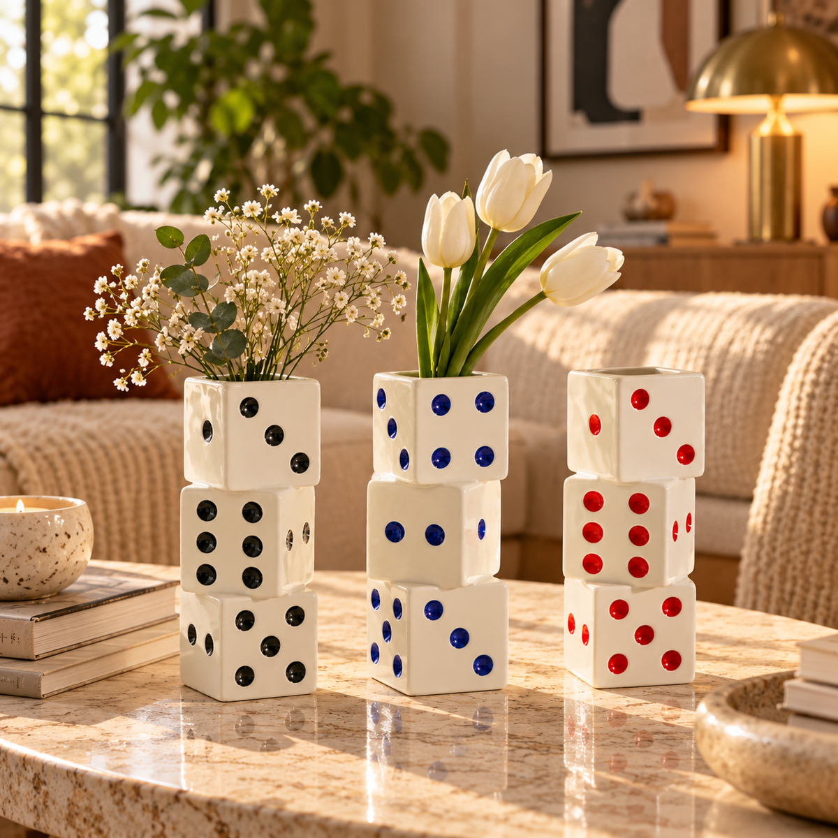 The Lucky Roll Ceramic Vase