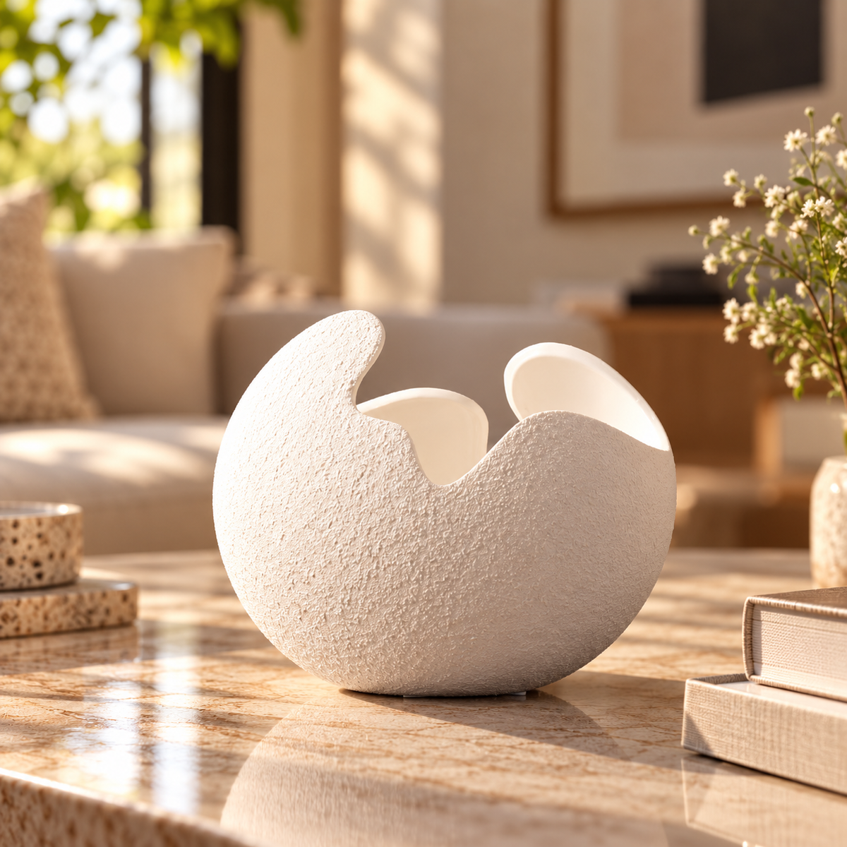 The Luna Sculptural Ceramic Vase