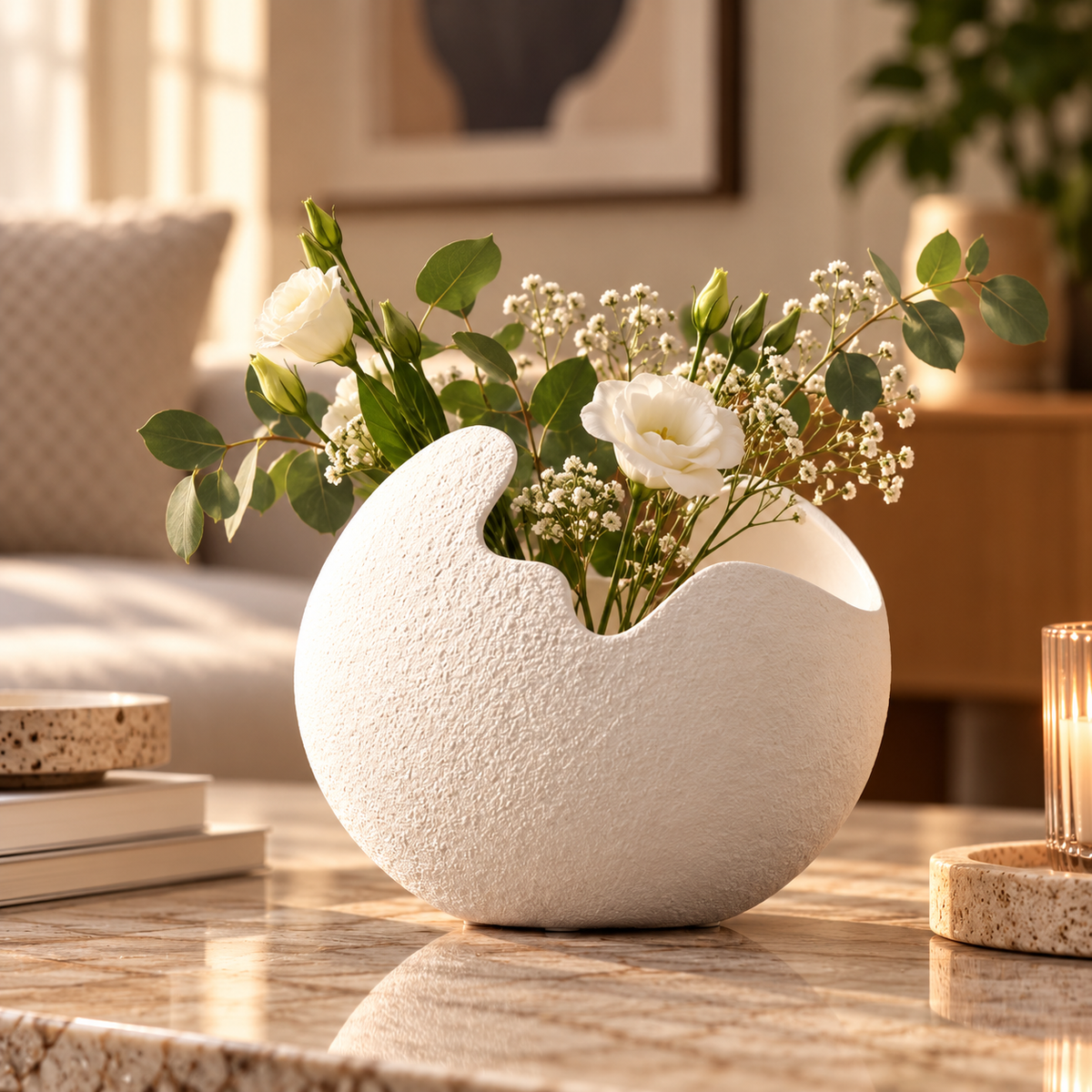 The Luna Sculptural Ceramic Vase