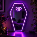 ⚰️ RIP Coffin Neon Mirror