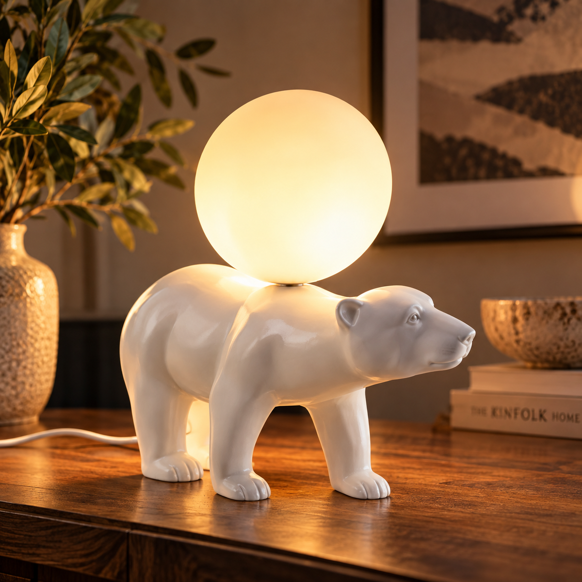 Arctic Glow Bear Lamp