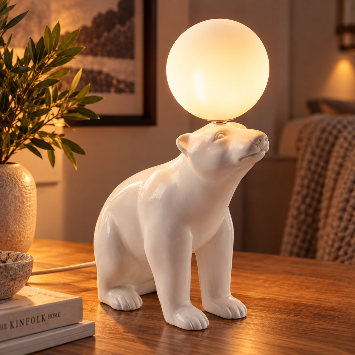 Arctic Glow Bear Lamp