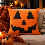 Jack-O’-Glow Halloween Pillow