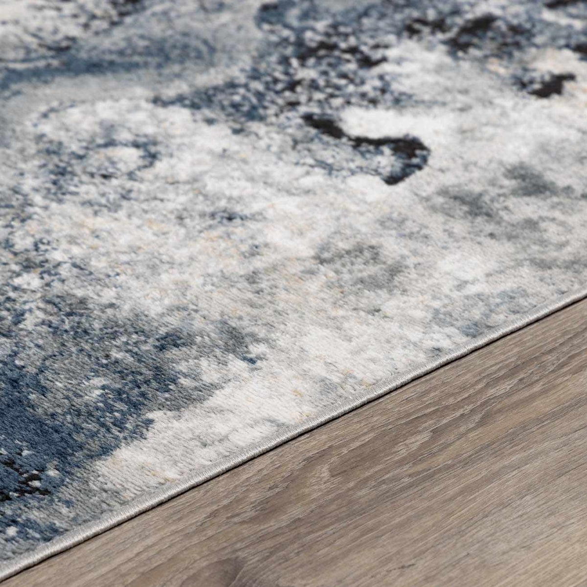 Midnight Drift Abstract Area Rug