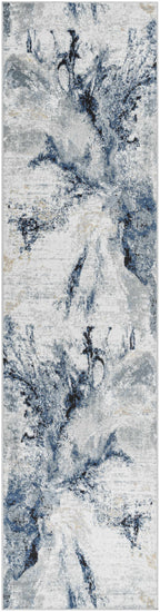 Midnight Drift Abstract Area Rug