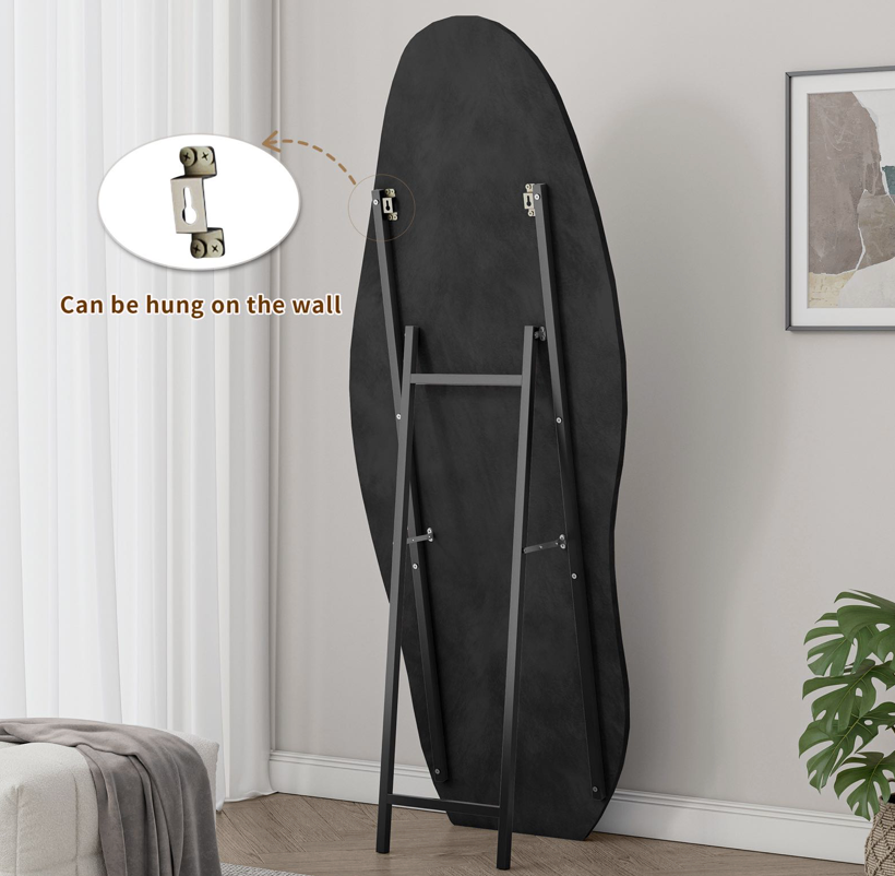 Black Wave Full-Length Mirror