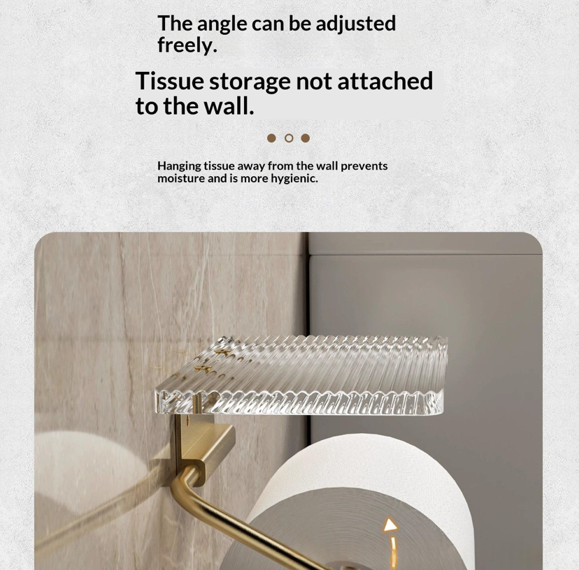 ✨ The Clear Luxe Toilet Paper Shelf