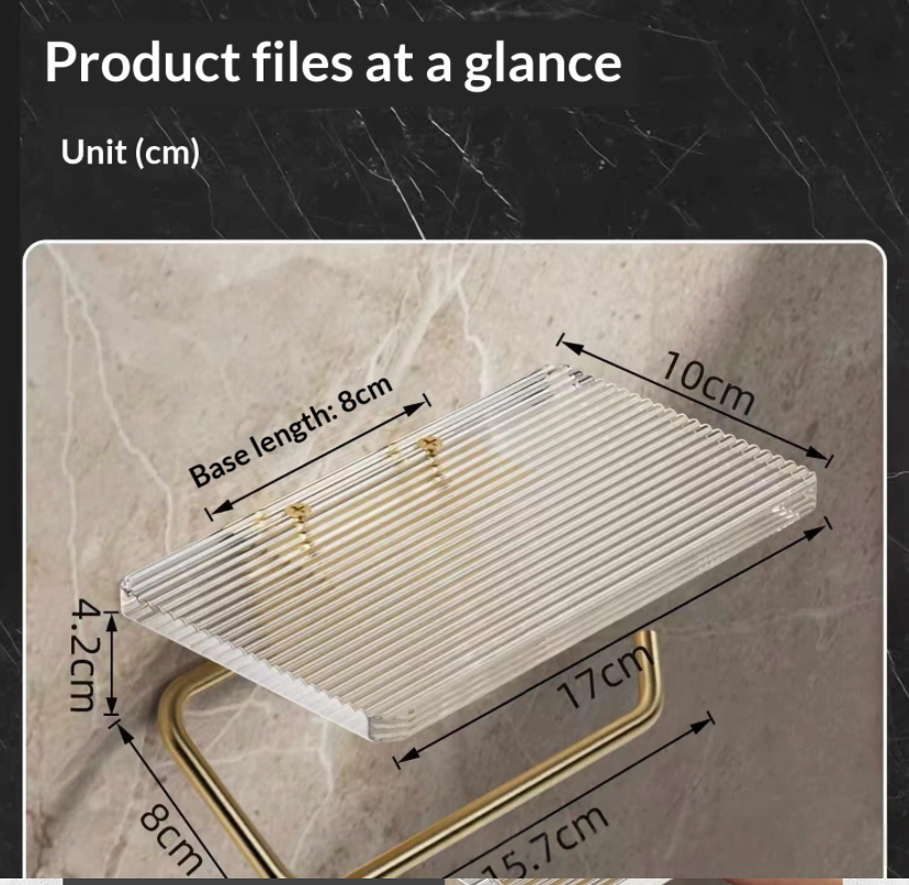 ✨ The Clear Luxe Toilet Paper Shelf