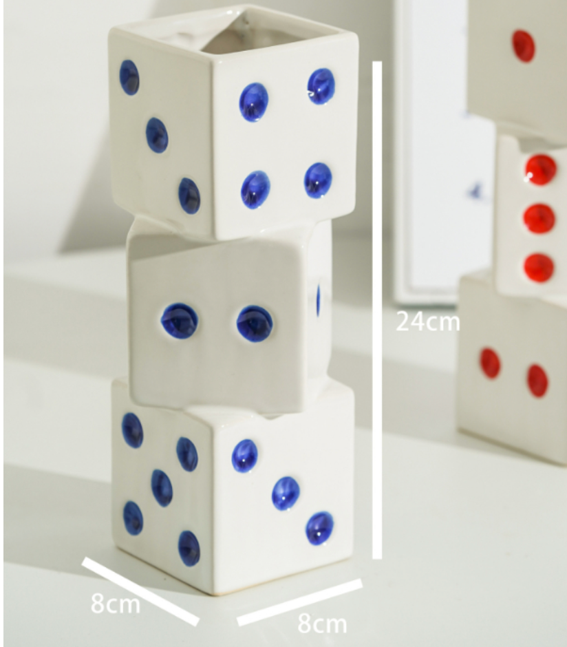 The Lucky Roll Ceramic Vase