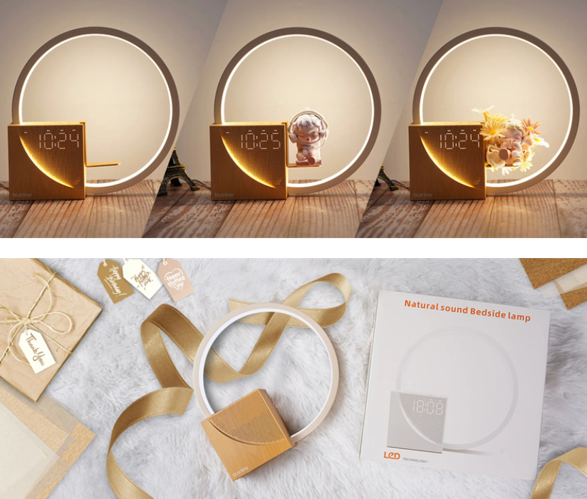 Rise & Glow Multifunctional Bedside Lamp ⏰✨