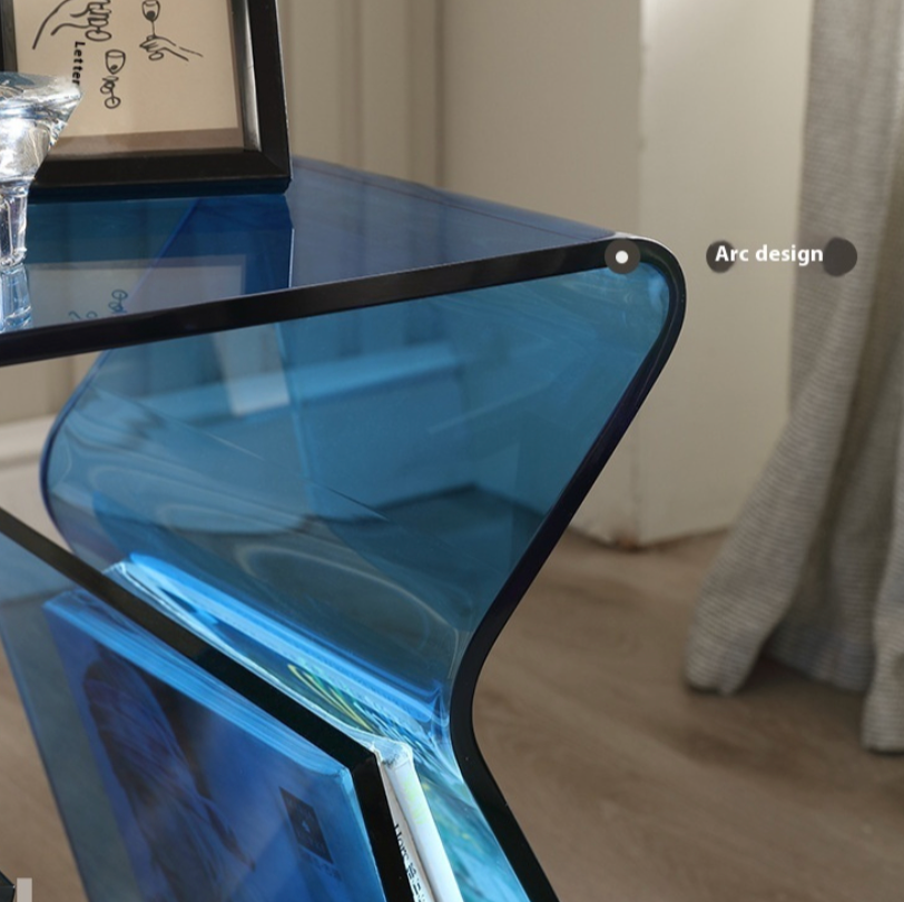 Modern Sculptural Acrylic Side Table