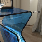 Modern Sculptural Acrylic Side Table