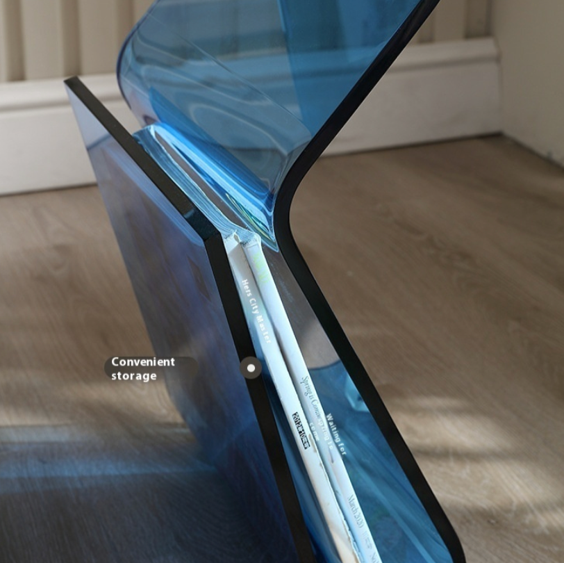 Modern Sculptural Acrylic Side Table