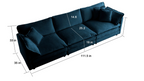 Deep Blue Lounge Sofa