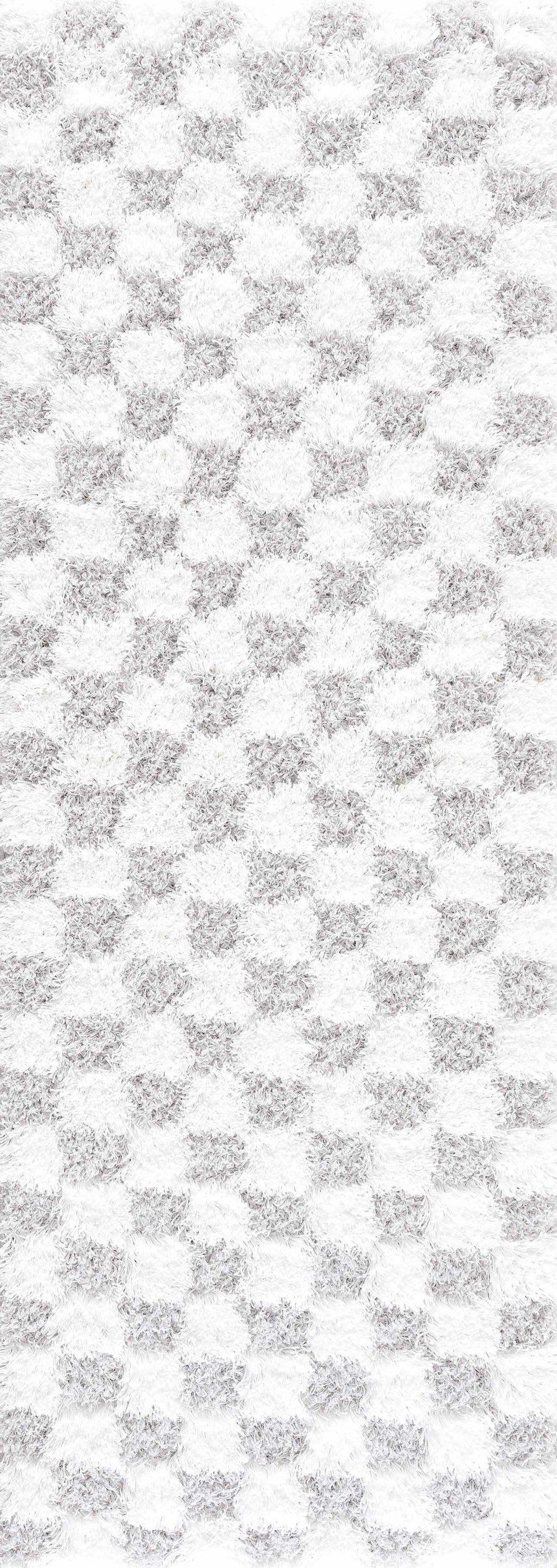 Cloud Check Plush Area Rug