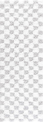 Cloud Check Plush Area Rug