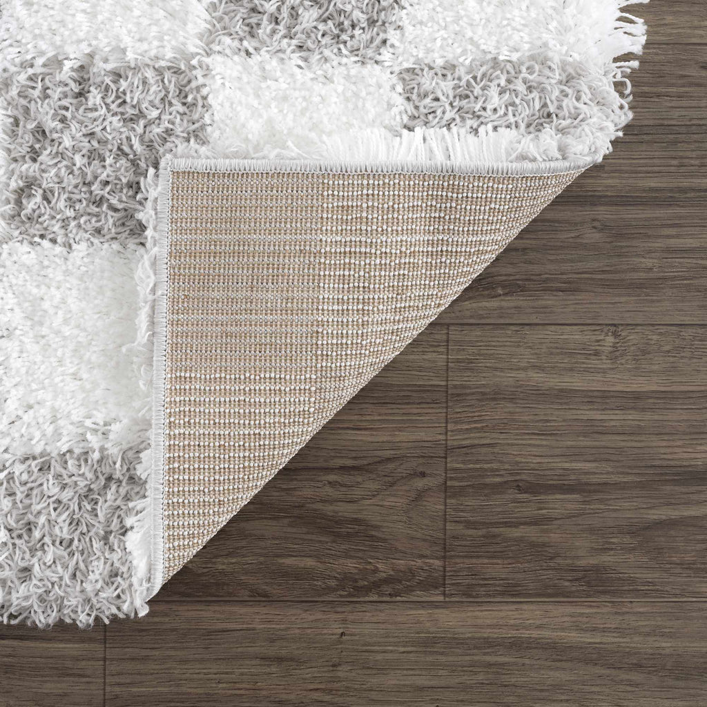 Cloud Check Plush Area Rug
