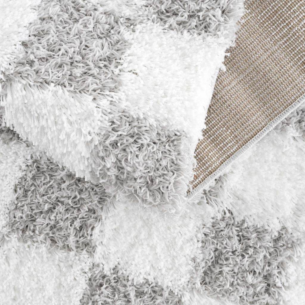 Cloud Check Plush Area Rug