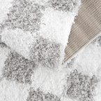 Cloud Check Plush Area Rug