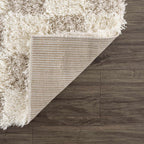 Oat Check Plush Area Rug
