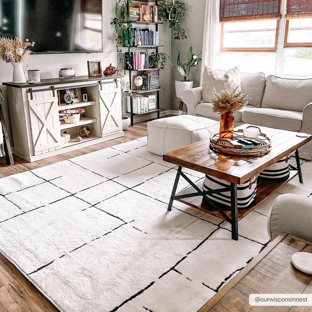 The Linework Plush Area Rug
