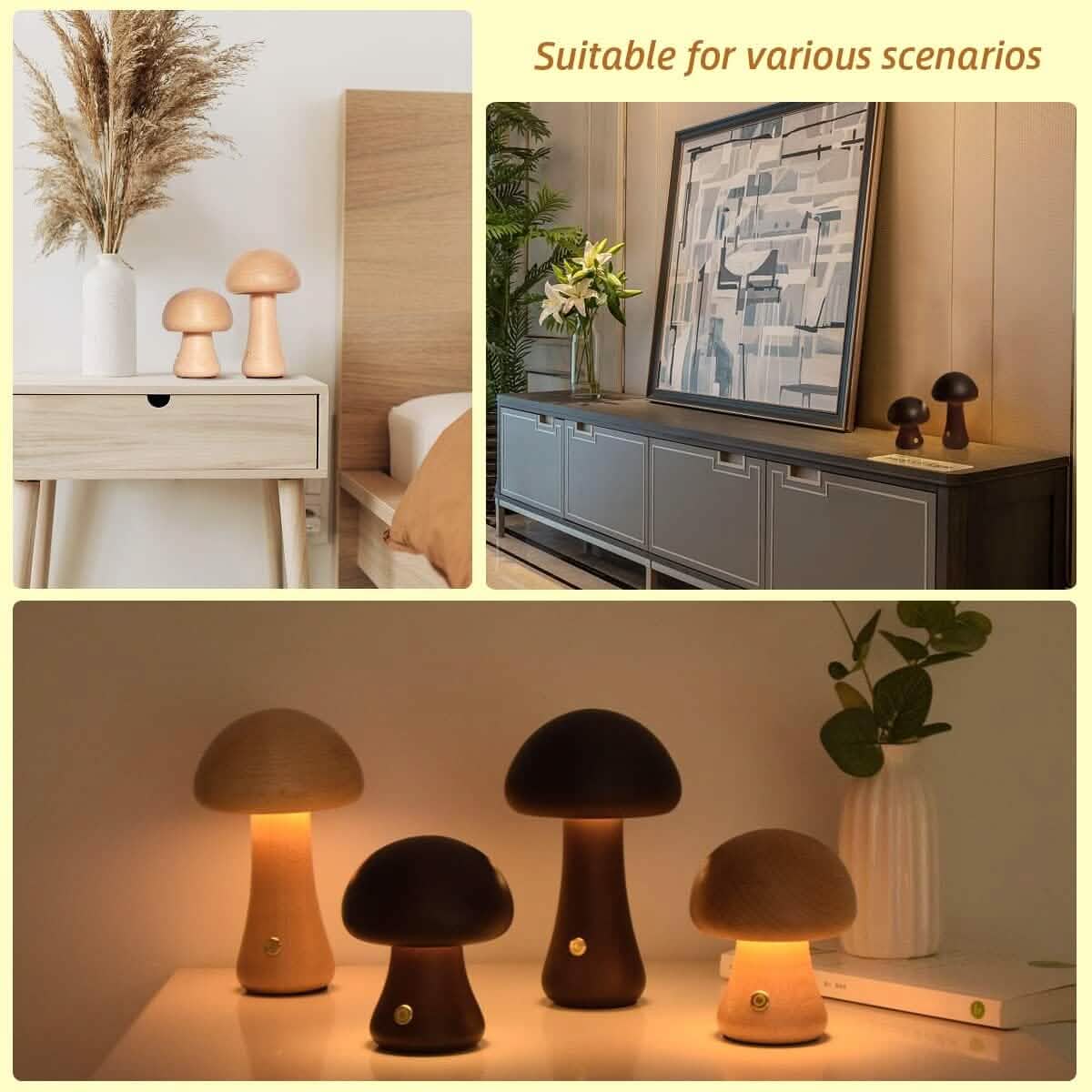Woodland Glow Mushroom Lamp